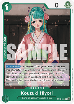 Kouzuki Hiyori (OP12-028) - Legacy of the Master (Rare) [OP12-028]