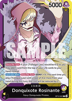 Donquixote Rosinante (OP12-061) (V.1) - Legacy of the Master (Leader) [OP12-061] Hauptbild