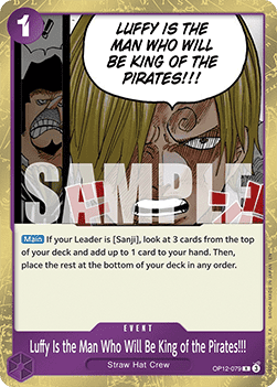 Luffy Is the Man Who Will Be King of the Pirates!!! (OP12-079) - Legacy of the Master (Rare) [OP12-079] Main image