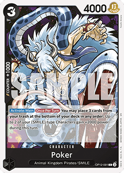 Poker (OP12-091) - Legacy of the Master (Common) [OP12-091] Main image