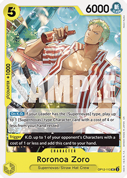 Roronoa Zoro (OP12-113) - Legacy of the Master (Uncommon) [OP12-113]