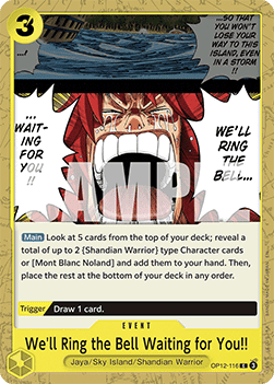 We'll Ring the Bell Waiting for You!! (OP12-116) - Legacy of the Master (Common) [OP12-116] Hauptbild