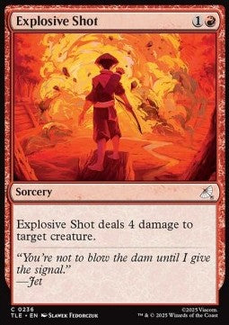 Explosive Shot (V.1) - Magic: The Gathering | Avatar: The Last Airbender: Eternal (Common) [TLE-236] Main image
