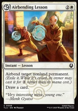 Airbending Lesson - Magic: The Gathering | Avatar: The Last Airbender (Common) [TLA-8] Main image