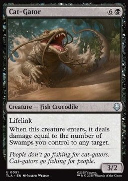 Cat-Gator - Magic: The Gathering | Avatar: The Last Airbender (Uncommon) [TLA-91] Hoofdafbeelding