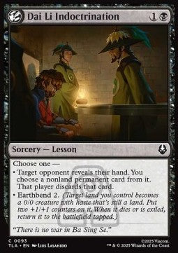 Dai Li Indoctrination - Magic: The Gathering | Avatar: The Last Airbender (Common) [TLA-93] Hoofdafbeelding