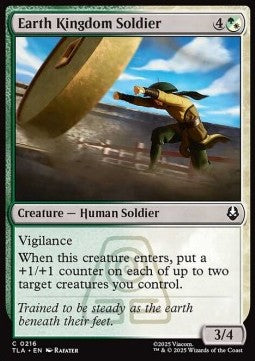 Earth Kingdom Soldier - Magic: The Gathering | Avatar: The Last Airbender (Common) [TLA-216] Hoofdafbeelding