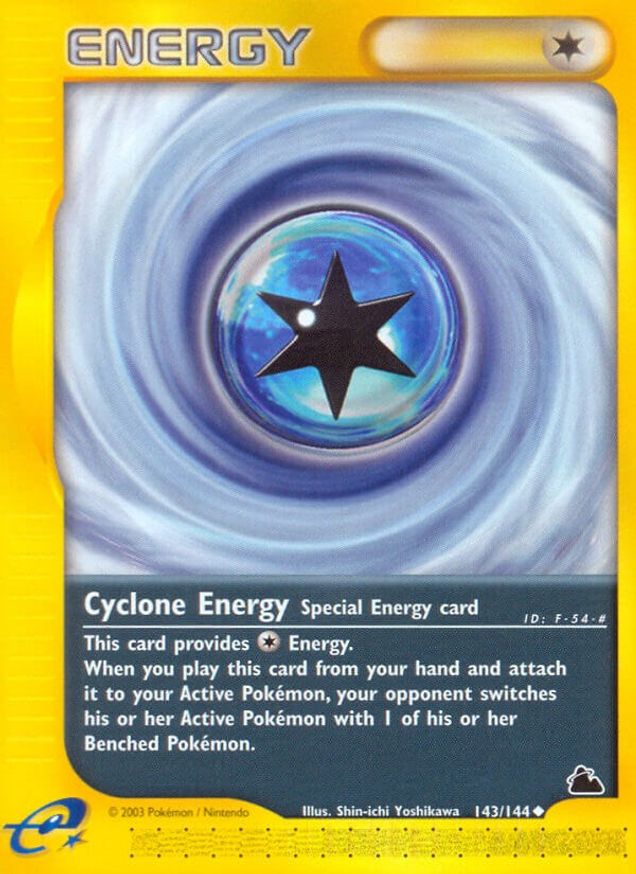 Pokémon-kaart Cyclone Energy 143/144 Uncommon uit de set Skyridge Hauptbild