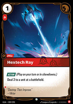 Hextech Ray - Origins (Common) [OGN-009] Immagine principale del prodotto