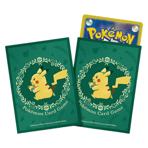 Pokémon sleeves met Pikachu en bessen, Japans matte pak van 64 sleeves