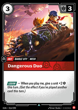 Dangerous Duo - Origins (Uncommon) [OGN-016] Imagen principal del producto