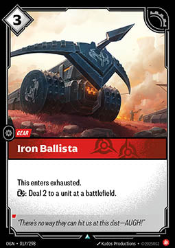 Iron Ballista - Origins (Uncommon) [OGN-017] Image principale du produit