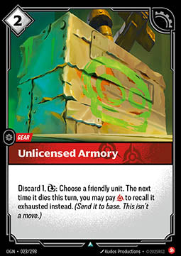 Unlicensed Armory - Origins (Uncommon) [OGN-023] Immagine principale del prodotto