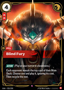 Blind Fury - Origins (Rare) [OGN-025] Image principale du produit