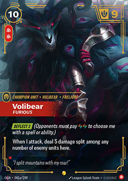 Volibear, Furious (V.2 - Showcase) - Origins (Showcase) [OGN-041a] Hauptbild