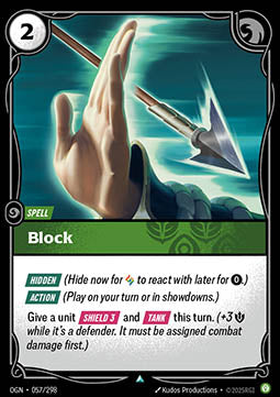 Block - Origins (Uncommon) [OGN-057] Imagen principal del producto