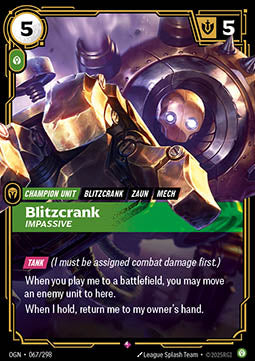 Blitzcrank, Impassive - Origins (Rare) [OGN-067] Hauptbild