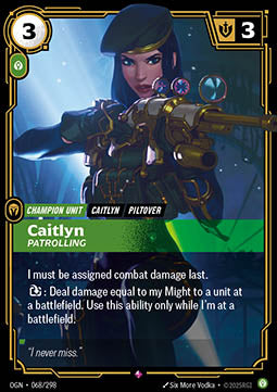 Caitlyn, Patrolling - Origins (Rare) [OGN-068] Hauptbild