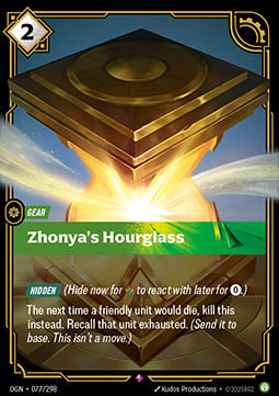 Zhonya's Hourglass - Origins (Rare) [OGN-077] Image principale du produit