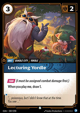 Lecturing Yordle - Origins (Common) [OGN-087] Imagen principal del producto