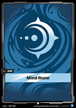 Mind Rune (V.1 - Common) - Origins (Common) [OGN-089] Imagen principal del producto