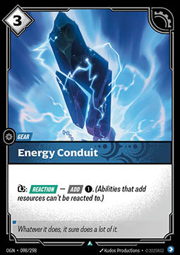Energy Conduit - Origins (Uncommon) [OGN-098] Image principale du produit