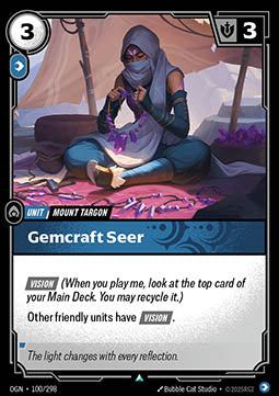Gemcraft Seer - Origins (Uncommon) [OGN-100] Imagen principal del producto