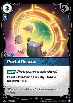 Portal Rescue - Origins (Uncommon) [OGN-102] Immagine principale del prodotto