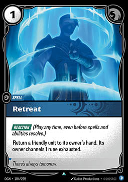 Retreat - Origins (Uncommon) [OGN-104] Image principale du produit