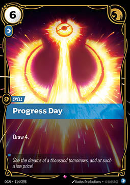 Progress Day - Origins (Rare) [OGN-114] Immagine principale del prodotto