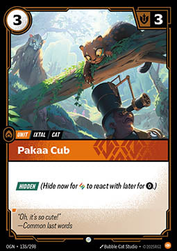 Pakaa Cub - Origins (Common) [OGN-135] Image principale du produit