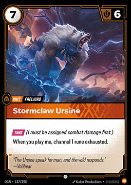 Stormclaw Ursine - Origins (Common) [OGN-137] Immagine principale del prodotto