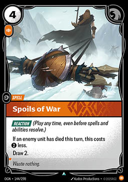 Spoils of War - Origins (Uncommon) [OGN-144] Image principale du produit