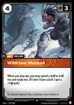 Wildclaw Shaman - Origins (Uncommon) [OGN-147] Immagine principale del prodotto