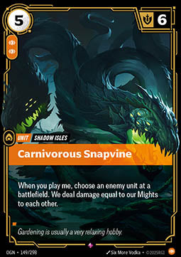 Carnivorous Snapvine - Origins (Rare) [OGN-149] Image principale du produit