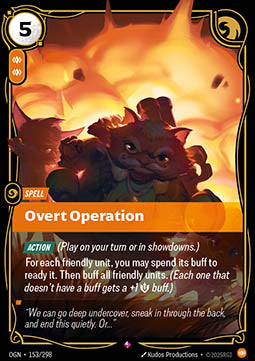 Overt Operation - Origins (Rare) [OGN-153] Immagine principale del prodotto
