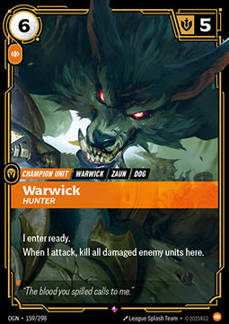 Warwick, Hunter - Origins (Rare) [OGN-159] Hauptbild
