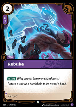 Rebuke - Origins (Common) [OGN-172] Image principale du produit