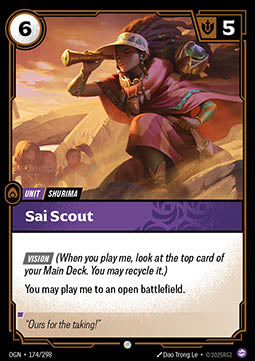 Sai Scout - Origins (Common) [OGN-174] Hoofdafbeelding
