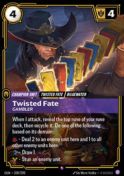 Twisted Fate, Gambler - Origins (Rare) [OGN-200] Image principale du produit