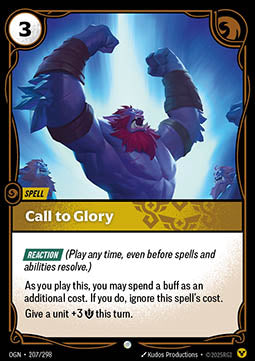 Call to Glory - Origins (Common) [OGN-207] Imagen principal del producto