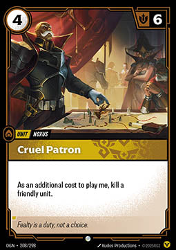 Cruel Patron - Origins (Common) [OGN-208] Immagine principale del prodotto