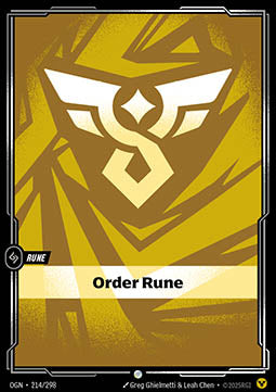 Order Rune (V.1 - Common) - Origins (Common) [OGN-214] Hoofdafbeelding