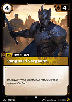 Vanguard Sergeant - Origins (Common) [OGN-219] Immagine principale del prodotto