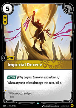 Imperial Decree - Origins (Uncommon) [OGN-221] Immagine principale del prodotto