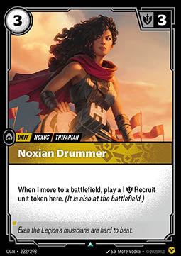 Noxian Drummer - Origins (Uncommon) [OGN-222] Image principale du produit