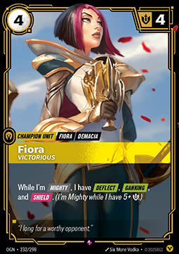 Fiora, Victorious - Origins (Rare) [OGN-232] Imagen principal del producto
