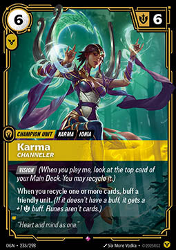 Karma, Channeler - Origins (Rare) [OGN-235] Image principale du produit