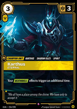 Karthus, Eternal - Origins (Rare) [OGN-236] Immagine principale del prodotto