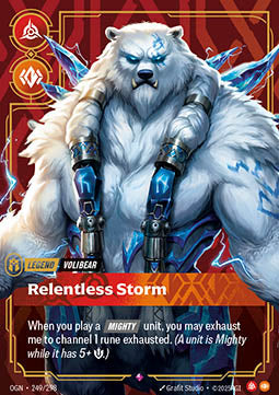Volibear, Relentless Storm (V.1 - Rare) - Origins (Rare) [OGN-249] Image principale du produit